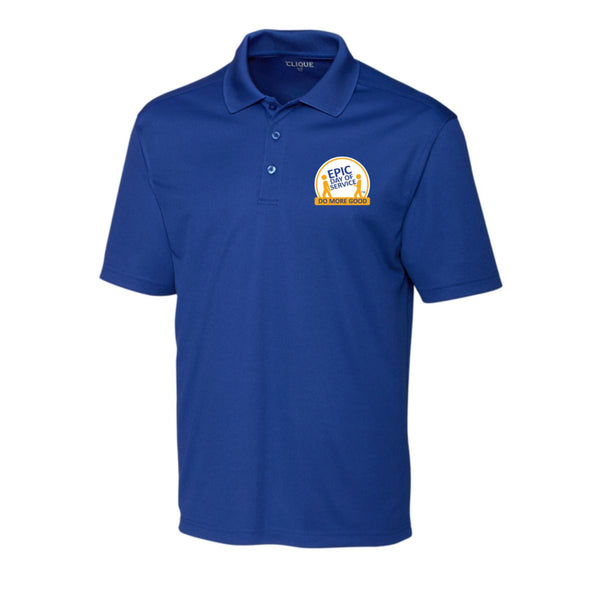 Epic Day of Service Men's Embroidered Short Sleeve Polo